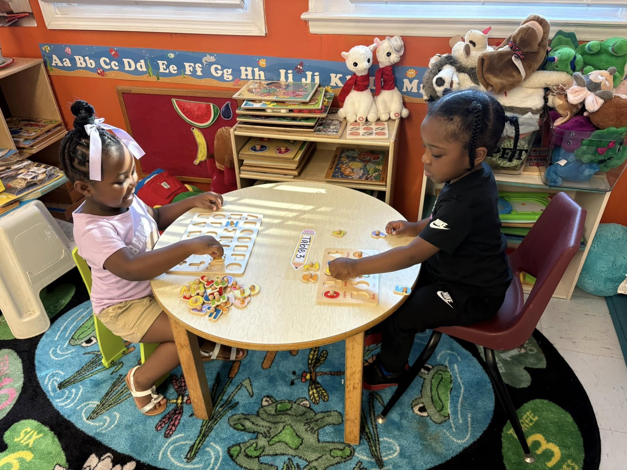 Children enjoying creative play at our center
