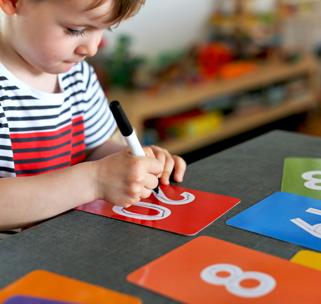 Children learning in classroom